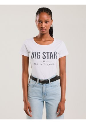 BRUNONA - Nyomott mintás póló - weiß