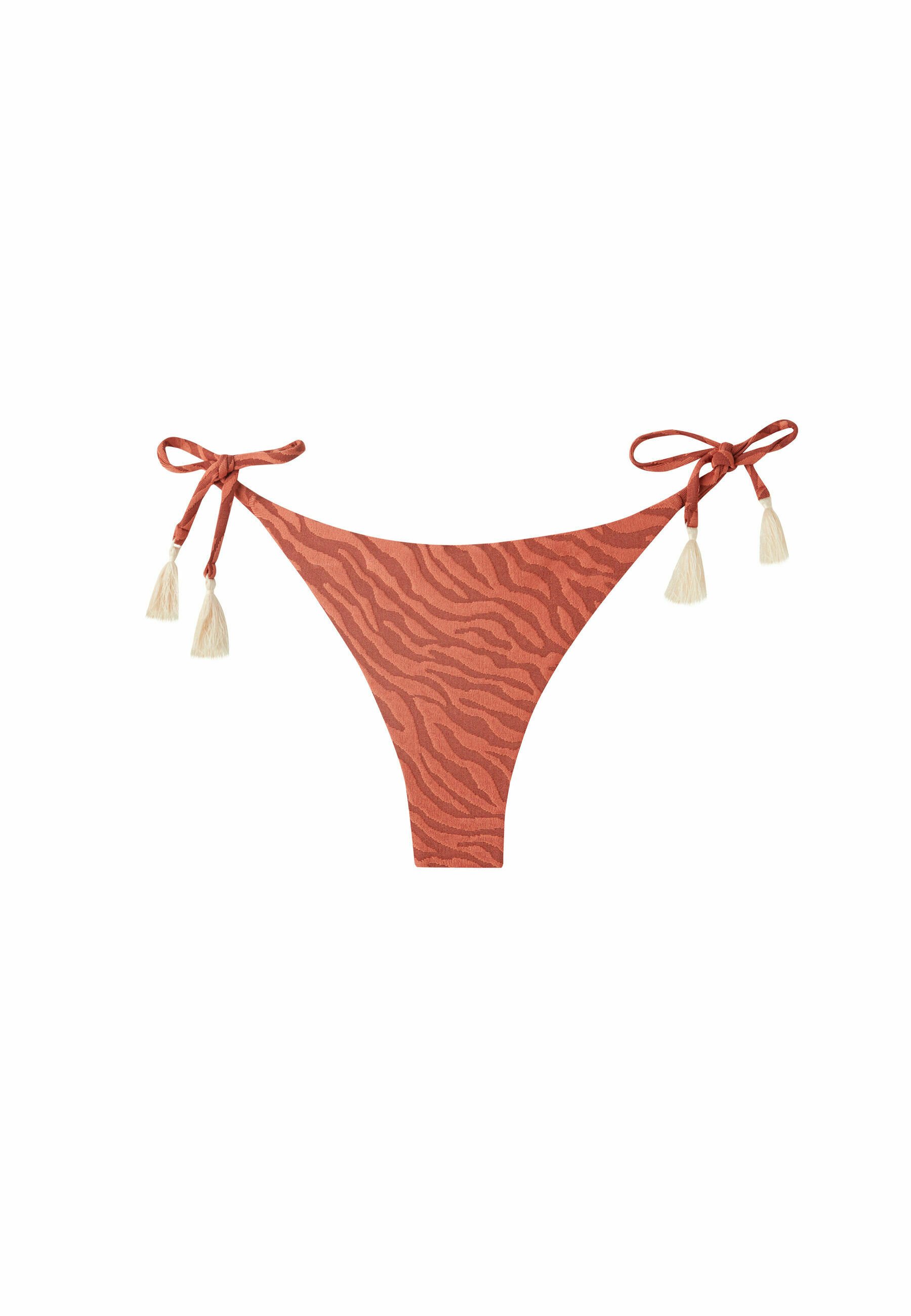 Calzedonia MIT SCHLEIFEN ISTANBUL BikiniHose brown animal print
