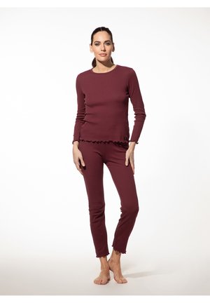 LONG-SLEEVED SLEEP - Nachtwäsche Shirt - rot
