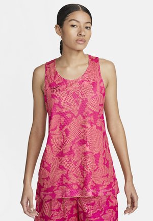 Top - soft yellow dark team red