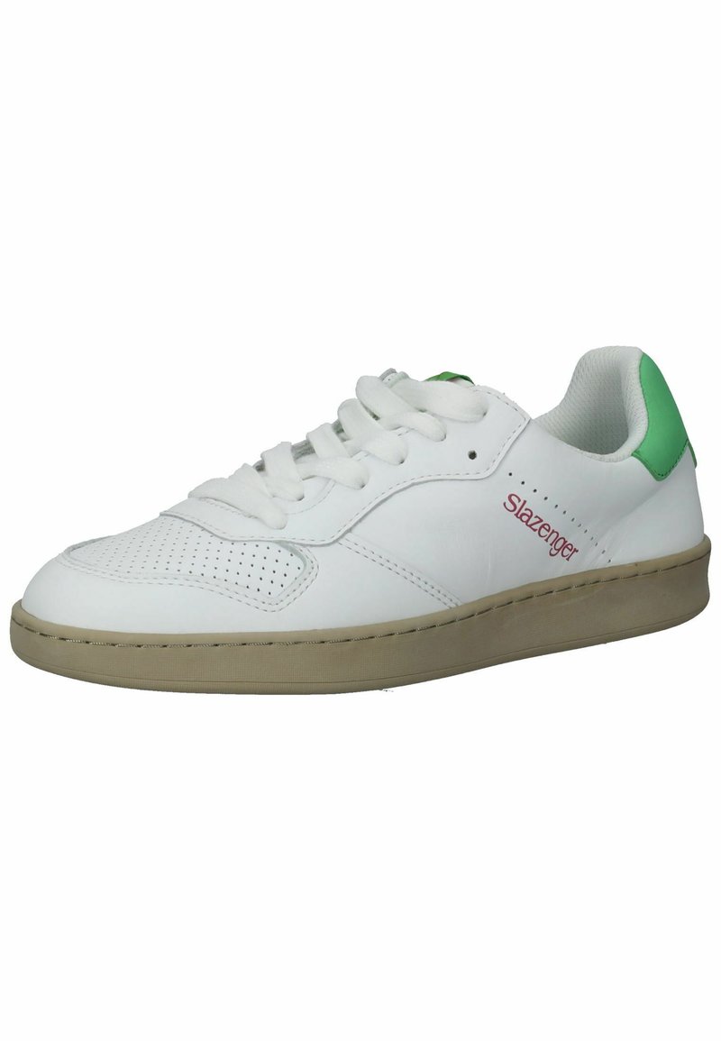 Damen Sneaker low | Slazenger The New Generation Sneaker low white green fuchsia l/transparent - AV63899 Damen Sneaker low | Slazenger The New Generation Sneaker low white green fuchsia l/transparent - AV63899