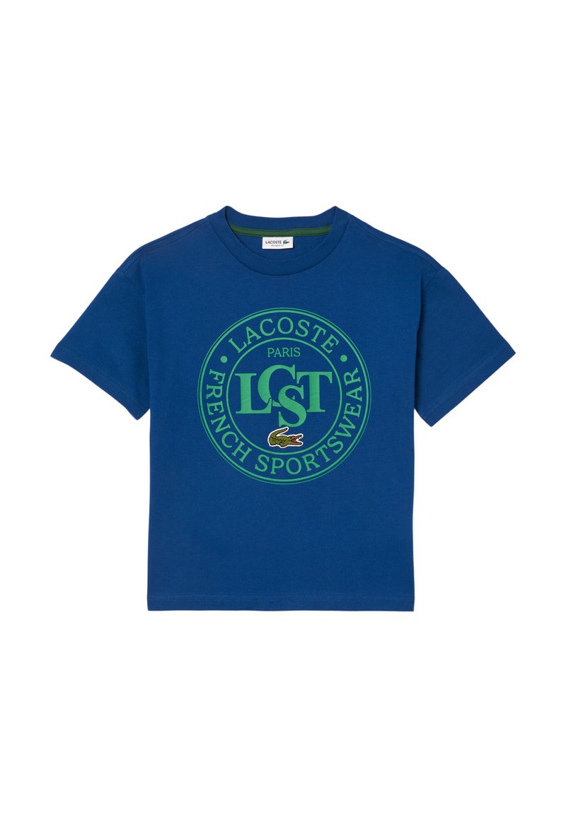 Lacoste T-shirt print blauw