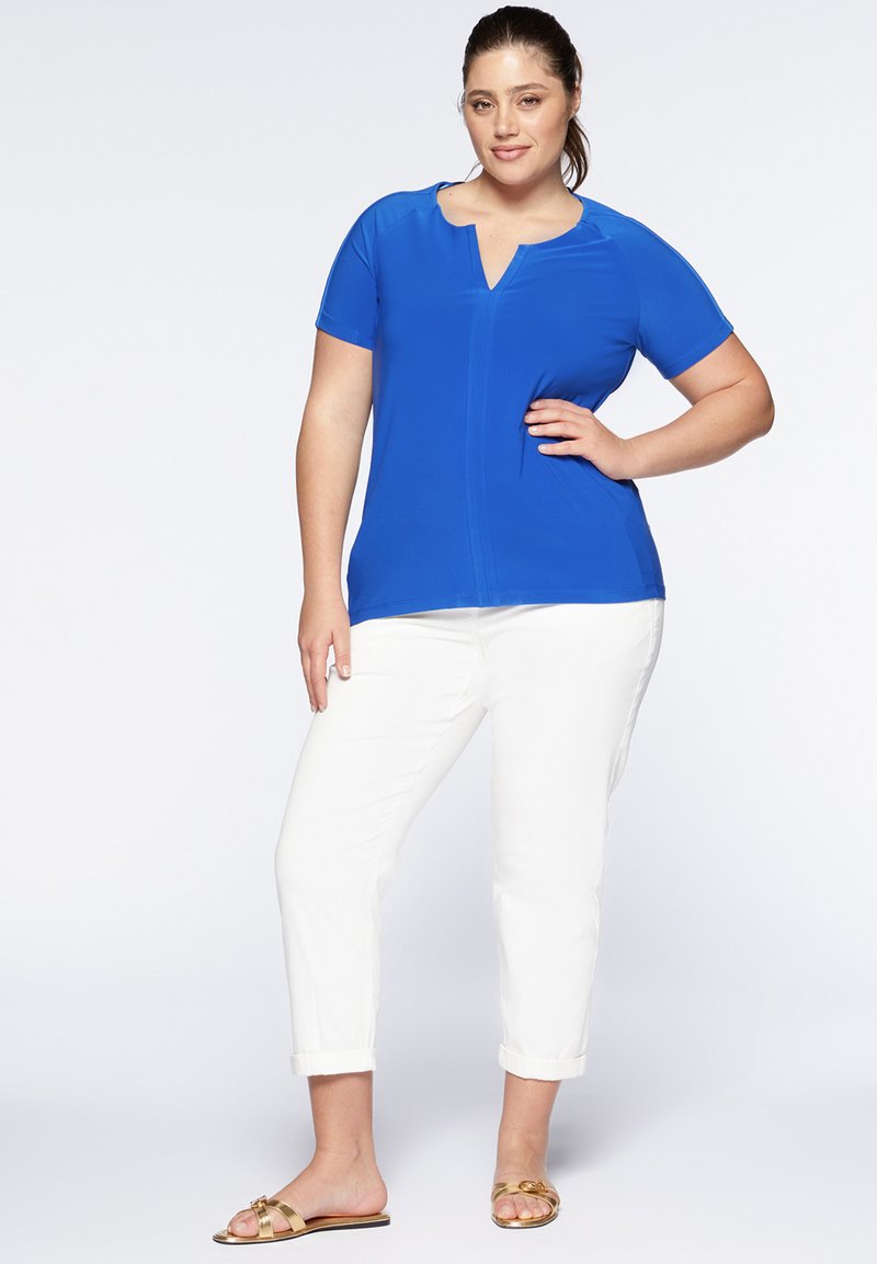 Fiorella Rubino T-shirt basic lichtblauw