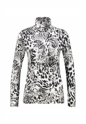 MIT ROLLKRAGEN - Long sleeved top - schwarz