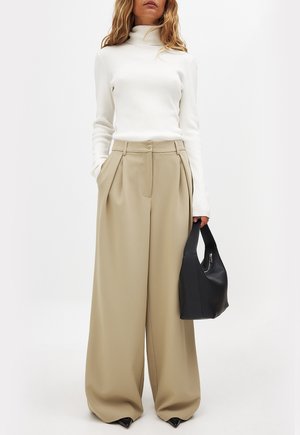 NA-KD Trousers - khaki beige