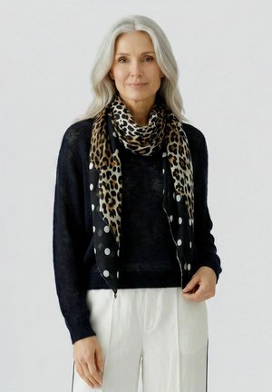 Oui, TUCH - Scarf - dk camel grey