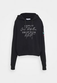 Replay Felpa con cappuccio - black denim