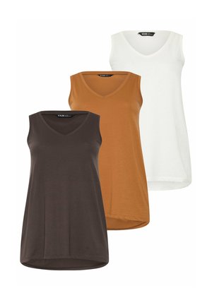 Yours Clothing, WOMEN'S VESTS & CAMIS - Débardeur - brown