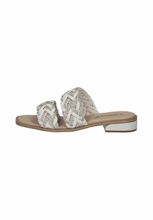 Pantolette flach - white softnap