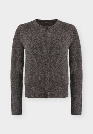 Vero Moda, VMNOVAH O NECK BUTTON CARDI - Vest - chocolate torte detail/dtm button