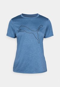 ESSENTIAL LOGO TEE - T-shirt desportiva - dark indigo heather