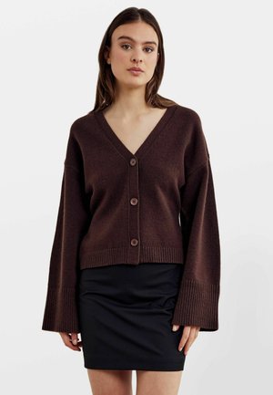 Strickjacke - timber brown melange