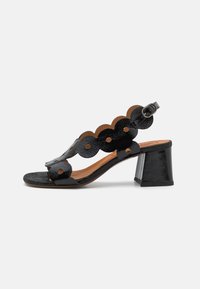 LEIDE - Sandals - sucre black/jeep black