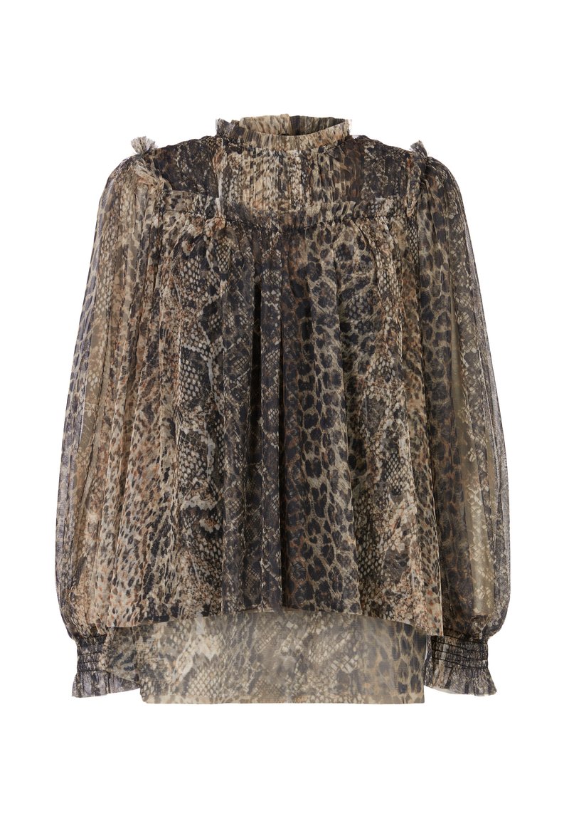 AllSaints Blouse geel gemêleerd