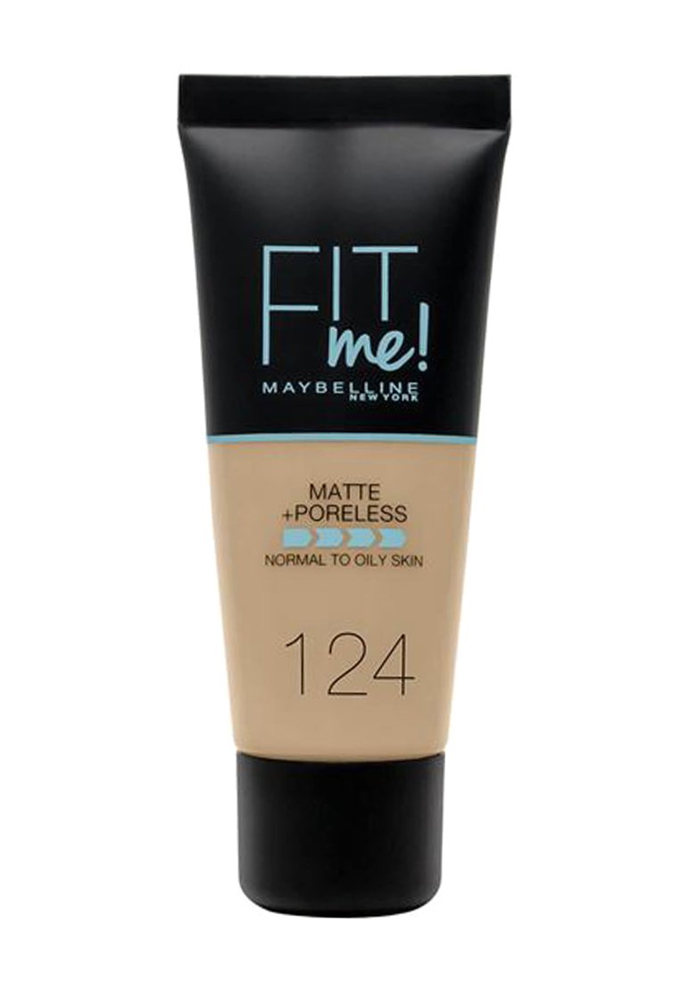 Maybelline New York - FIT ME MATTE & PORELESS MAKE-UP - Fond de teint - 124, Agrandir