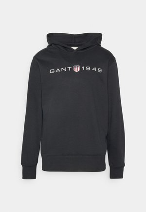 GANT Felpa con cappuccio - black