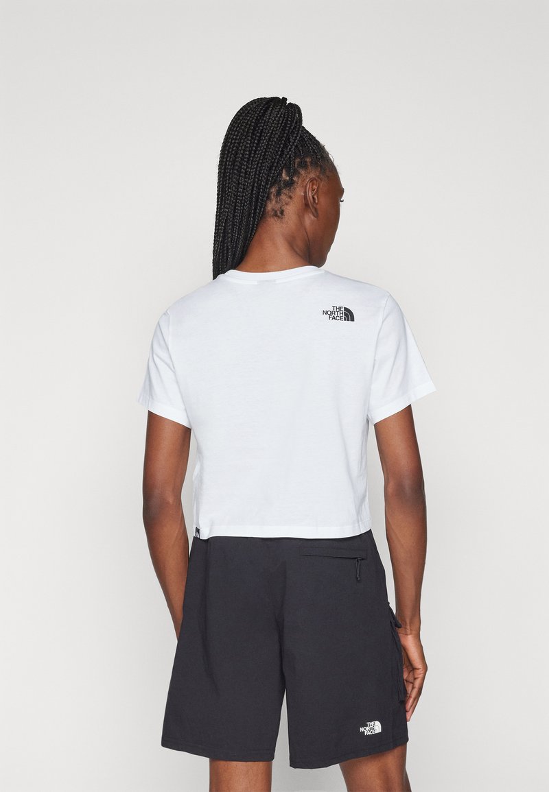 The North Face EASY RELAXED CROPPED TEE - Triko s potiskem - white