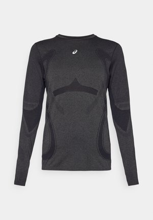 ASICS ROAD SEAMLESS TOP - Longsleeve - performance black/carrier grey