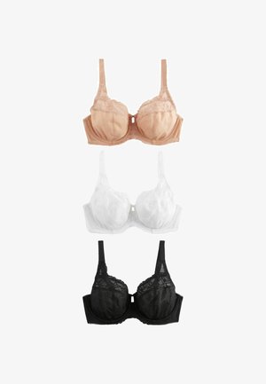 3 PACK - Sutien cu armătură - black white nude
