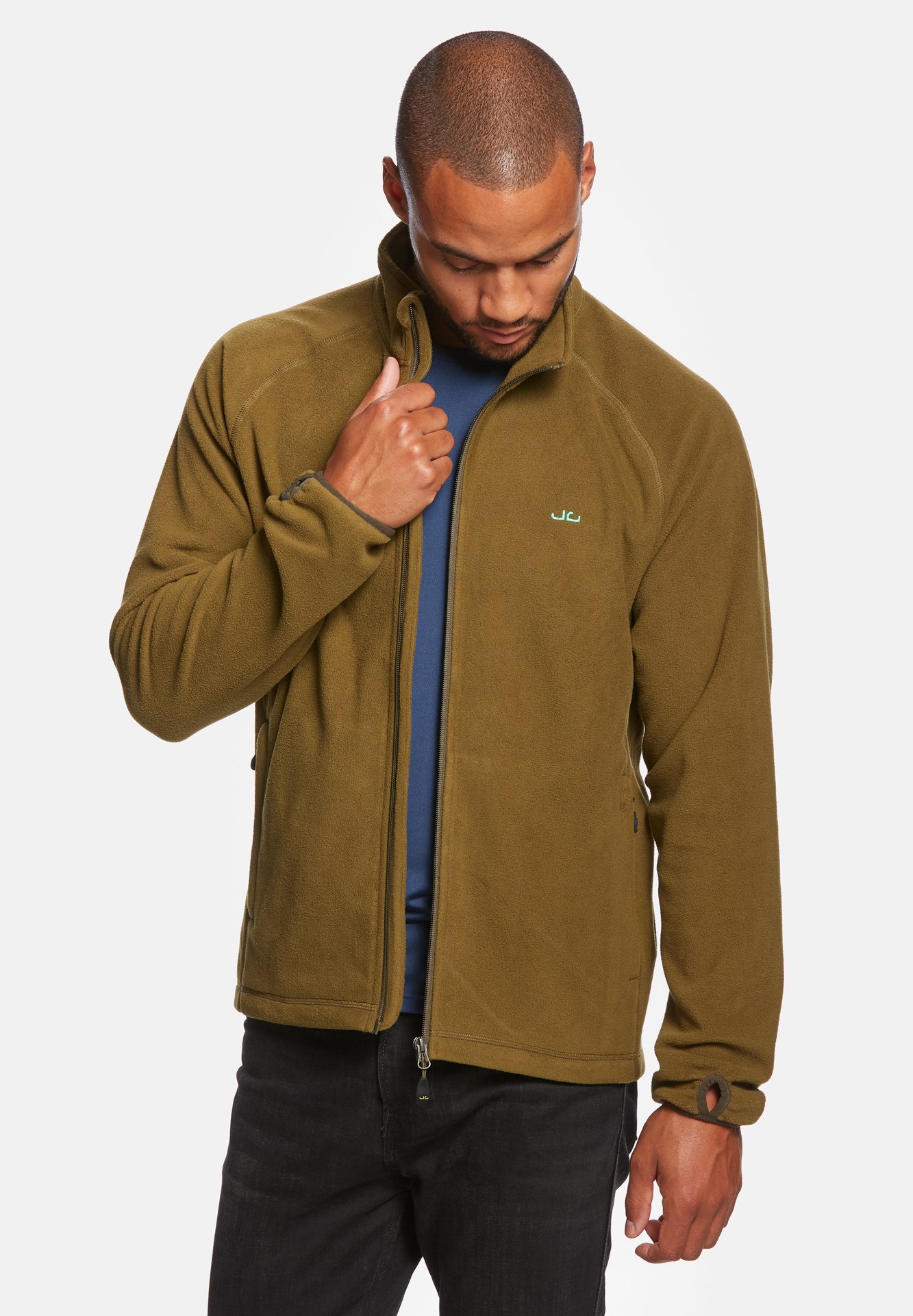 olive green fleece jacket