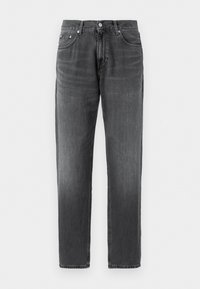 HARLEM MARCUS - Calças de ganga de corte afunilado - black denim