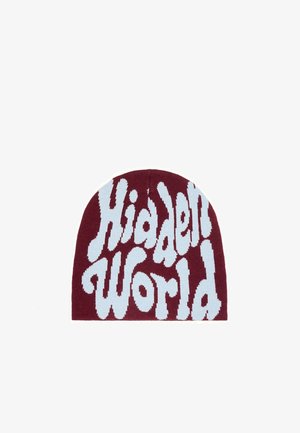 Bershka, KNIT - BEANIE. - Bonnet - dark red