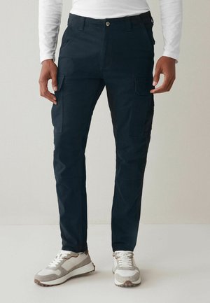 Next Slim Fit Stretch - Pantalones cargo - blue