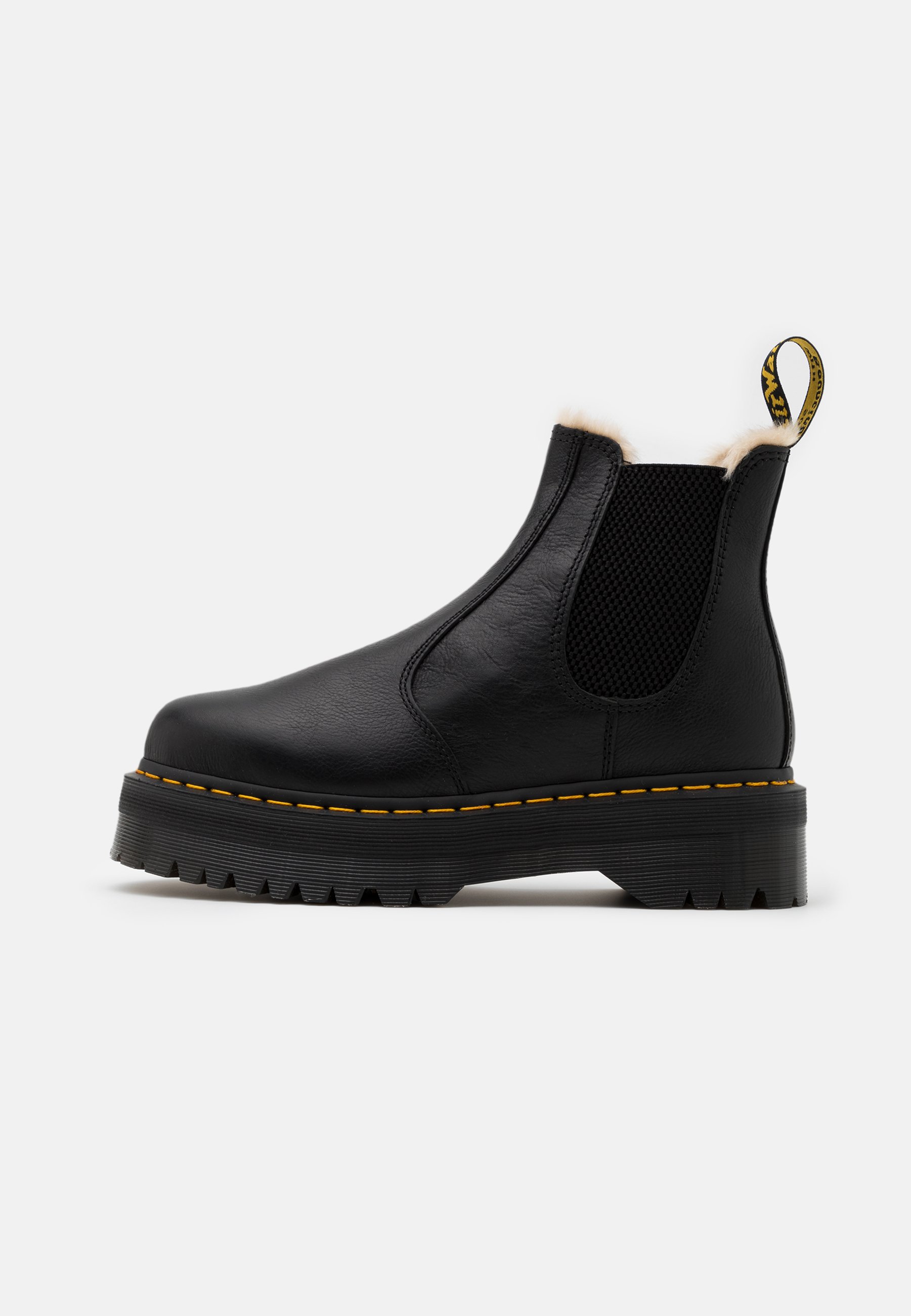 Dr. Martens 2976 QUAD - Platform ankle boots - black/natural 