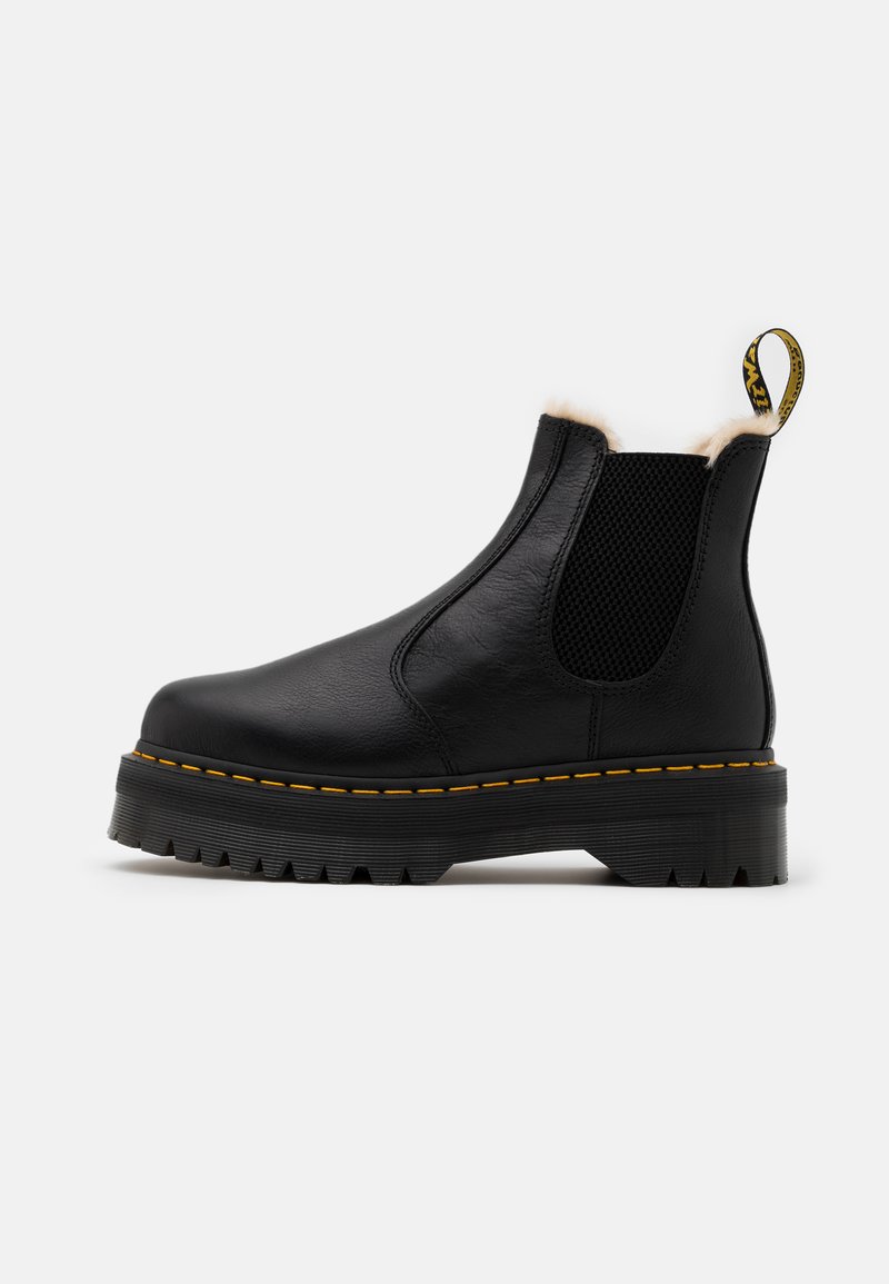 Dr. Martens - 2976 QUAD - Platåstøvletter - black/natural, Forstørre