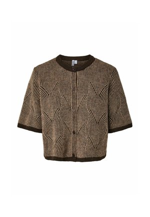 Pieces, KNITTED CARDIGAN PCJENNA SS - Gilet - hot fudge