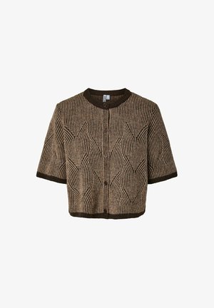 Pieces, KNITTED CARDIGAN PCJENNA SS - Gilet - hot fudge