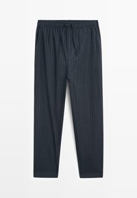 Massimo Dutti SHORT SLEEVE AND STRIPED SET - Nattøj sæt - mottled dark blue