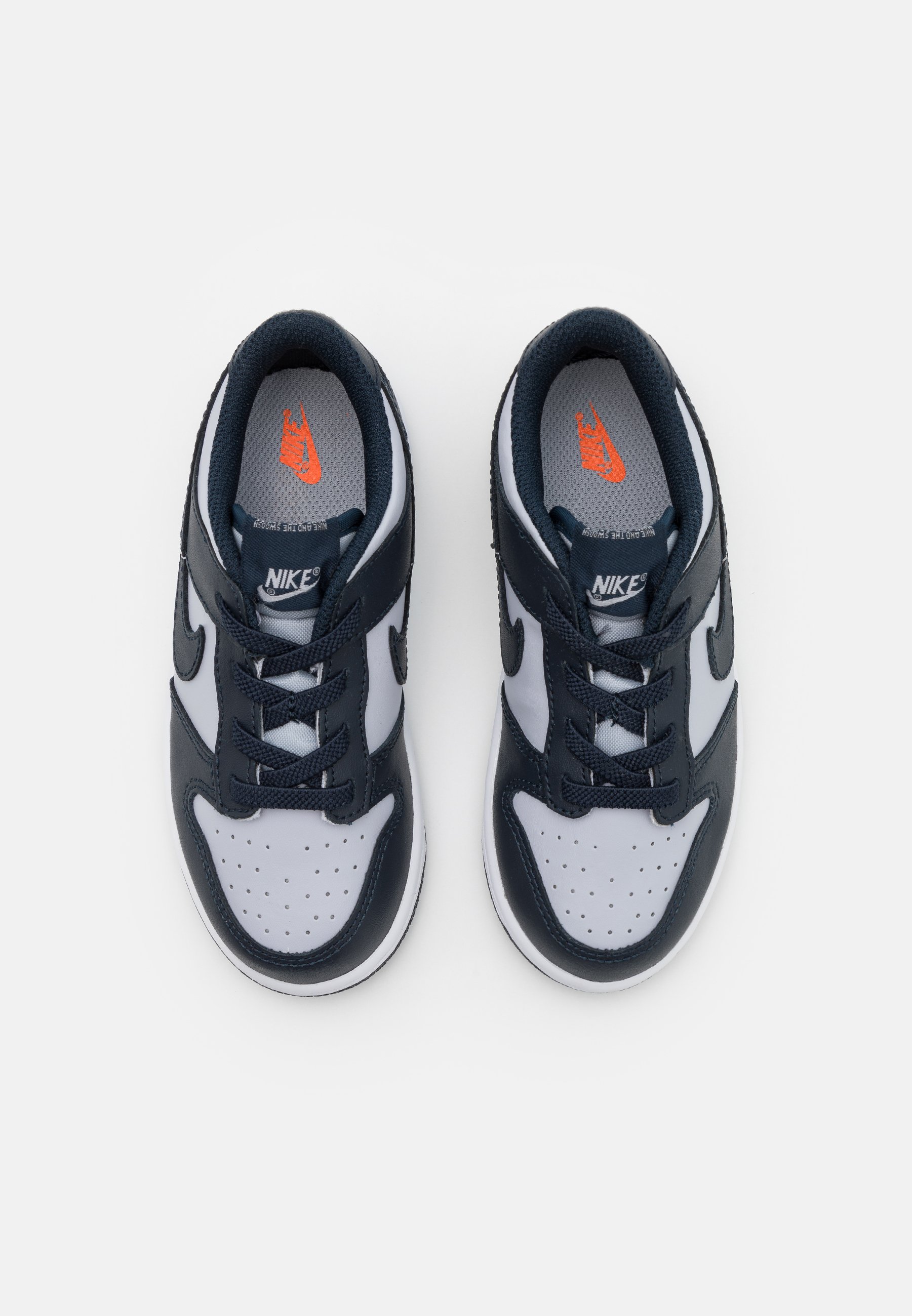 Nike Sportswear DUNK UNISEX - Sneaker low - wolf grey/dark obsidian/total  orange/grau - Zalando.de