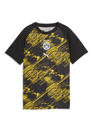 Puma BORUSSIA DORTMUND AUFWÄRM - Vereinsmannschaften - black-faster yellow