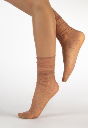 Calzitaly 5 PACK POLKA DOTS - Socken - beige