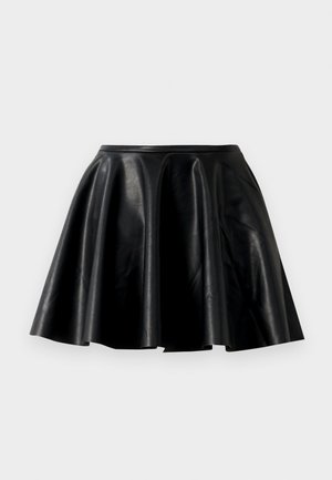 FLARED MINI SKIRT - Minisvārki - black