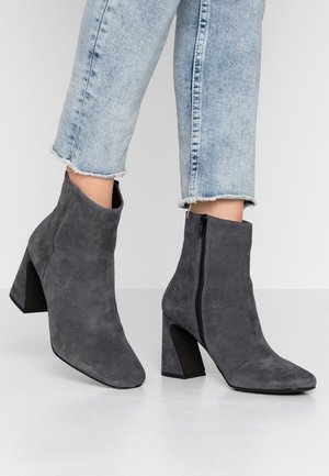High Heel Stiefelette - dark grey