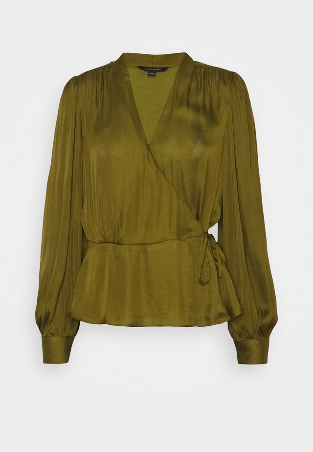 TIE WRAP BLOUSE SOFT - Bluse - cinque terre