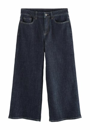 CROP WIDE LEG  - Flared Jeans - rinse blue