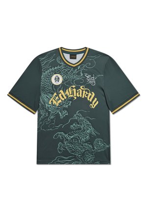 Ed Hardy, UNISEX SOARING DRAGON FOOTBALL SHIRT - T-Shirt print - green