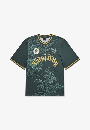 Ed Hardy, UNISEX SOARING DRAGON FOOTBALL SHIRT - T-Shirt print - green