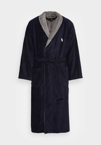 COTTON TERRY ROBE - Köntös - cruise navy museum grey collar