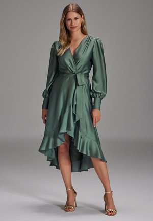 Swing VOKUHILA MIT ÄRMELN - Cocktailkleid/festliches Kleid - moss green