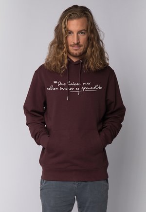 DAS HABEN WIR SCHON IMMER SO GEMACHT - Kapuzenpullover - red brown