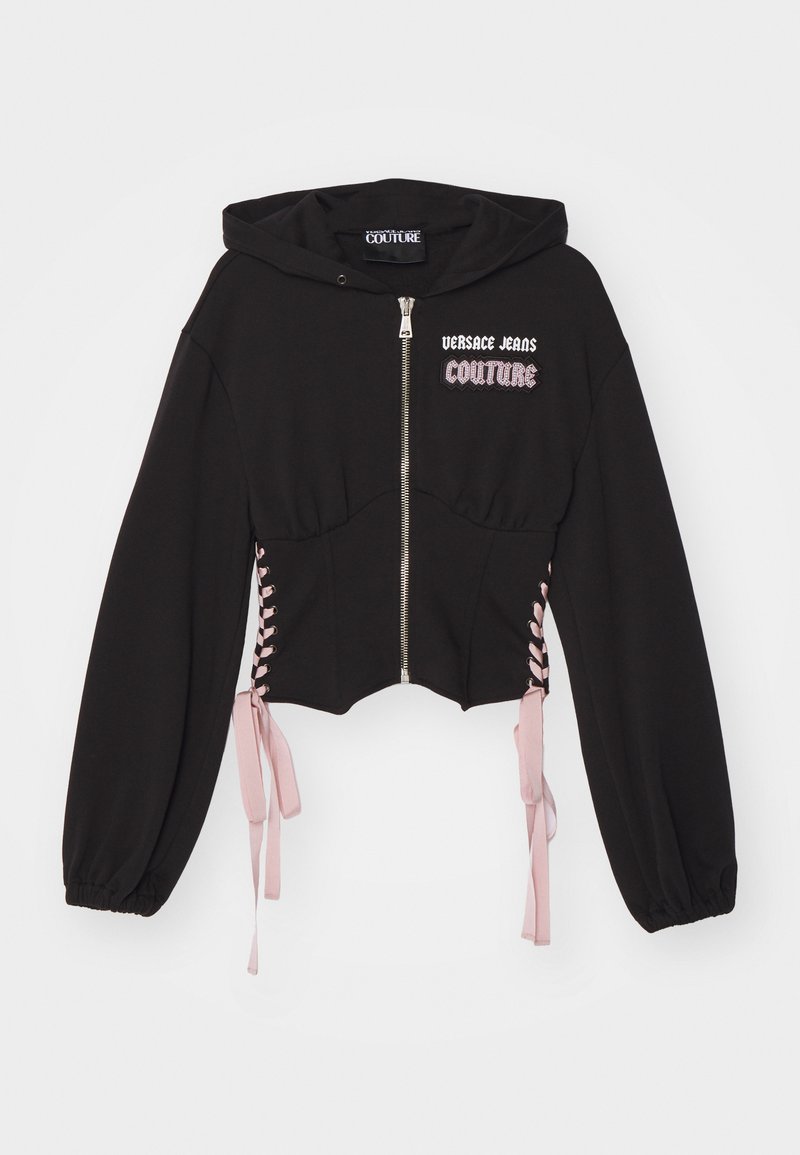 Versace Jeans Couture Sweater met rits zwart Versace Jeans Couture Sweater met rits zwart