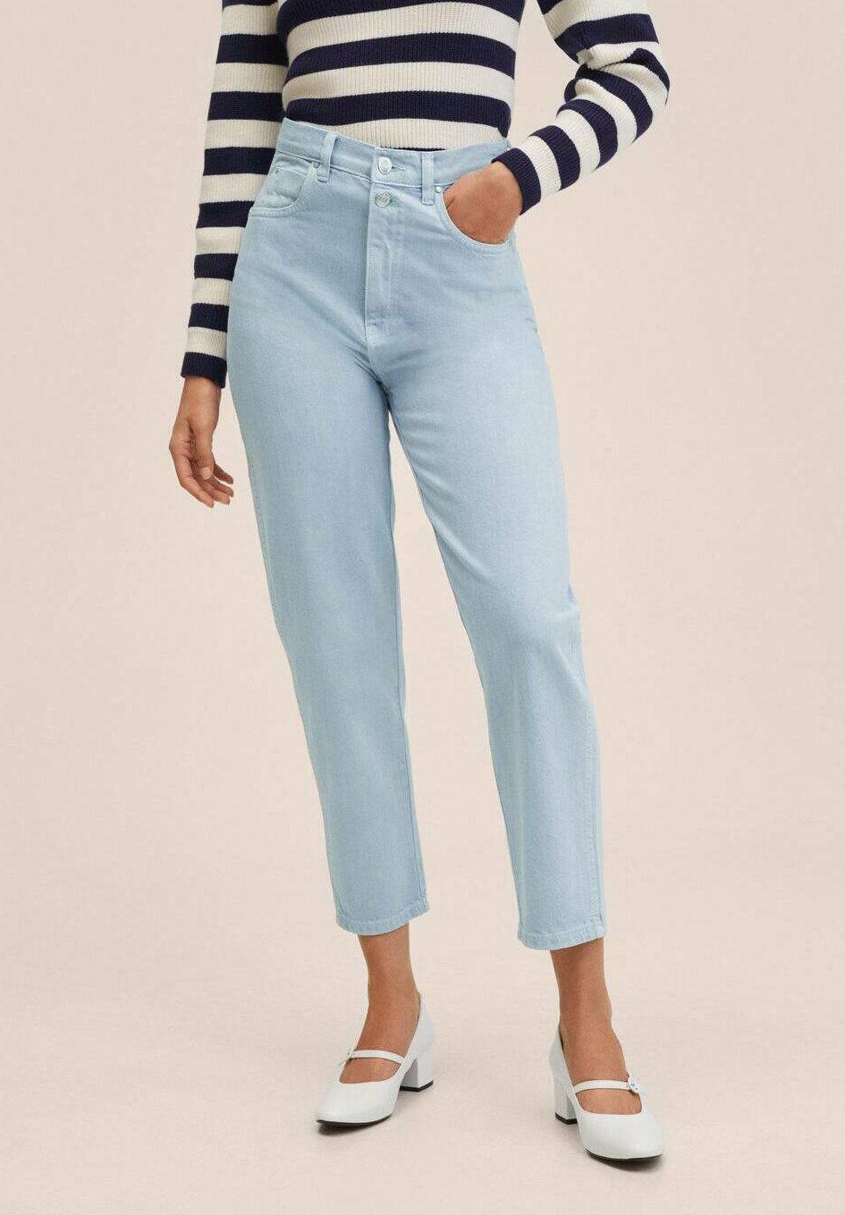 Mango AIMEE - Jeans Straight Leg - bleuciel/hellblau - Zalando.de