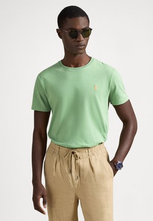 CUSTOM SLIM FIT JERSEY CREWNECK T-SHIRT - T-shirts - outback green/c2451