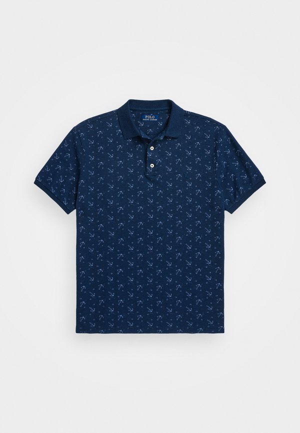 CUSTOM SLIM FIT PRINTED MESH POLO SHIRT - Polo shirt - ocean anchors3