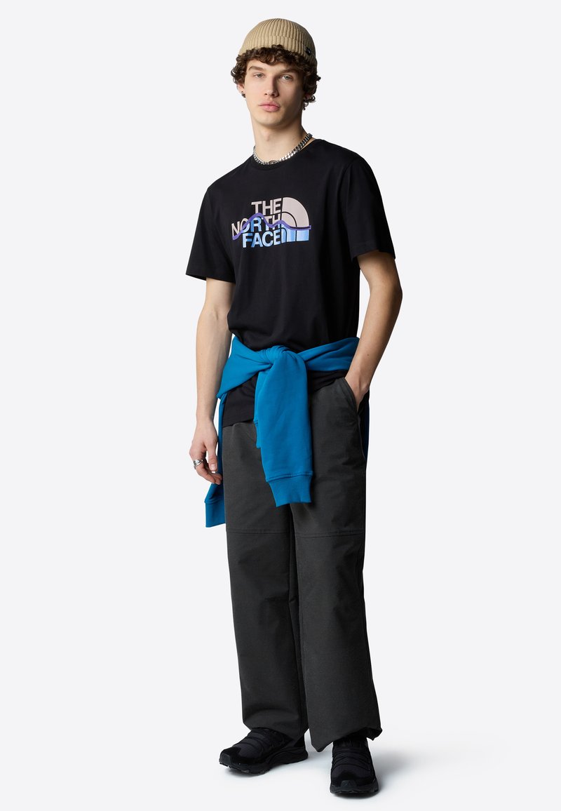 The North Face MOUNTAIN LINE TEE - Triko s potiskem - tnf black