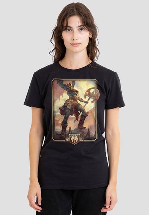 DUNGEONS DRAGONS BARBARIAN KEY ART - T-Shirt print - black